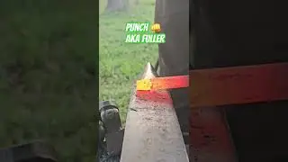 Starting a Punch or Fuller #diy #forging #blacksmith #asmr