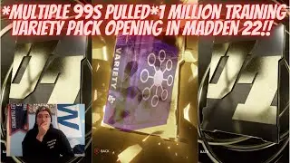 *MULTIPLE 99S PULLED* 1 MILLION TRAINING VARIETY PACK OPENING IN MADDEN 22!! ARE THESE STILL HOT?!?
