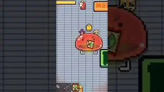 Killing Slime King in 0,5 second. WARNING LOUD SOUND. #shorts #forager #gaming