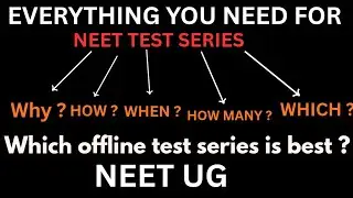 🤔 CONFUSED !! Why NEET Test Series Is Not Improving Your Score 📈 ?? Watch this Video