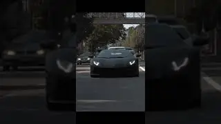 Satin black wrapped Lamborghini Aventador LP 740-4 in shorts