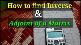 How to find Inverse and Adjoint of a Matrix Using Calculator ? || Us Mathematics #Shorts_Us_Maths