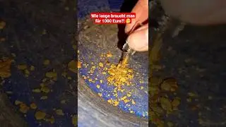 Wie lange braucht man um 1000 &euro; Gold zu finden?! 😮💰 #goldwaschen #gold #highbanker #goldsuchen
