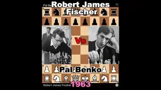 Classic Fischer King side attack. Robert James Fischer vs Pal Benko, Stockfish 16.1 Analysis.