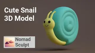 Nomad Sculpt Tutorial for Beginners | Cute Snail 3D Model | CG Sculpt