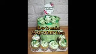 Sage Green using Whipped Cream Icing