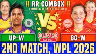 Gujarat Giants Women vs Up Warriorz Women, 2nd Match | WPL 2026 - Live Cricket Score & Commentary |