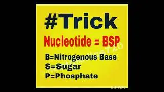 biology trick, nucleotide, neet, competitive exam, science trick