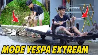 SASIS DIMAS JADI MODE VESPA EXTRIM!! LUCU JUGA YA!!🤣🤣