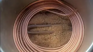 Copper Coil Water Heater Idea - Basic Setup - Copper Coil Inside Heat Bucket - ATTEMPT #1
