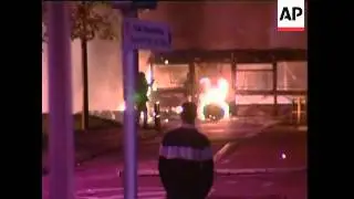 Bus set on fire in Toulouse in twelfth night of riots