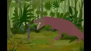 Tyrannosaurus Rex attack animation