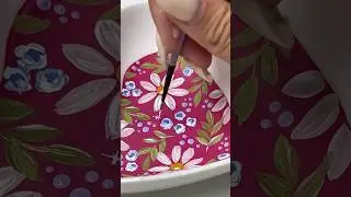Painting Jewelry Dishes | CAMILLA CREATIONS #flower #acrylicpaint #painting #resin #art