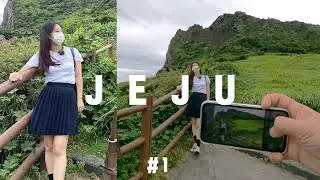 커플여행vlog | 첫 여름 휴가 제주 여행, 흐린 여름 날의 성산일출봉, 숨은 뷰 맛집 수제버거 가게