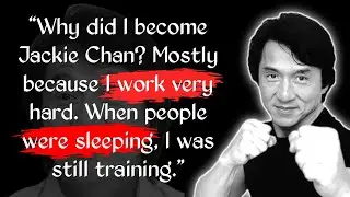 Jackie Chan - motivational quotes from the success of a Jackie Chan #wisdom #quotes