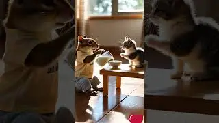 Cute Chipmunk Rescue Kitten 🐾🐱 | Short Story #shorts #viralvideo #cat #cuteanimals #animation