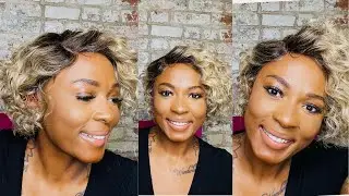 $23 CURLY PIXIE!? PERFECT FOR SUMMER!! Outre The Daily Wig Synthetic Hair Lace Part Wig - SYLVIE