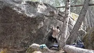 Happy (V1) Bonsai Boulders, Alberta