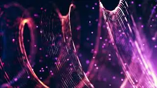 40 Min Digital Waves Flow 💜 | Deep Purple Energy Loop 4K No Music