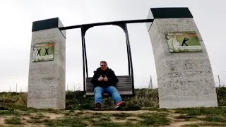 Justus Unterwegs WEIN-YOGA SCHAUKEL auf der Weininsel Im Weinlandkreis Kitzingen Volkach