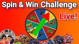 Spin & Win 🍭🎡 Snacks Challenge LIVE | Candy ,Chocolate & toffy  Lucky Draw #livestream #funny