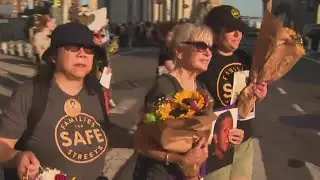 Vigil held after crash killed 2 people in Chinatown