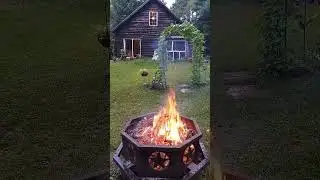 Garden Fire pit. Towards house view