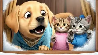 Frozen Puppy Saved by Cat Family! Heartwarming Winter Rescue Goes Viral . P3