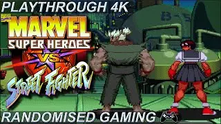 Marvel Super Heroes vs. Street Fighter, Arcade, 1CC Wolverine playthrough with Dark Sakura Fight