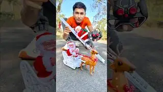 Rc Santa Claus Climbing Ladder And Reindeer gift Unboxing