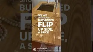 Rv kitchen island upgrade #rvreno #rvfixerupper #rvlife #rvkitchen