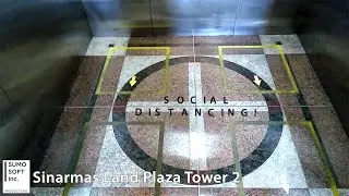 Social Distancing Inside A Mitsubishi Hydraulic Lift / Elevator in Jakarta