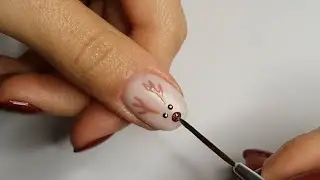 How to do a simple New Year Deer nail design🦌
