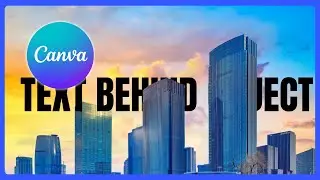 Как создать эффект текста за объектом в Canva (быстрый и простой способ)