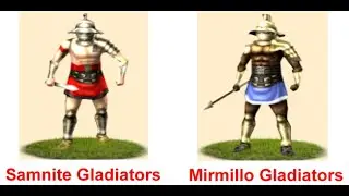 Rome: Total War 1vs1: Mirmillo Gladiators vs Samnite Gladiators