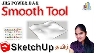 Sketchup in Tamil(தமிழ்)How to Create Smooth & soft Terrain Surface fastly with JHS Powerbar plugins