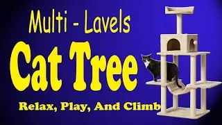 Multi-Level Cat Tree with Scratching Posts I Cat Tree for playing relaxing and Climbing #Cattoy