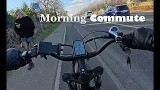 Dublin Morning Commute On The Ridstar Q20 E-Bike In Nice Weather - Raw Footage