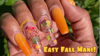 EASY FALL MANI! | OMBRE AND STICKERS | USUING NUNI TORRES/GIOVANNI HERNANDEZ
