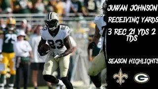 New Orleans Saints-Juwan Johnson Vs Green Bay Packers Week 1 Season Highlights