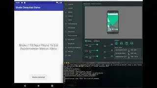 Shake android emulator from command line