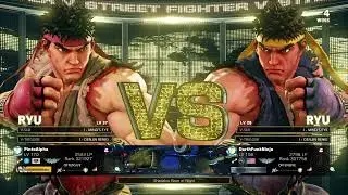 Street Fighter V Champion Edition: PintoAlpha(Ryu) Vs DarthFunkNinja(Ryu) Ranked Match