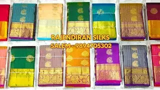 New Arrival Silk Saree 🌸 | Grand Butta Design | Contrast Pallu & Border | Custom Color Available!