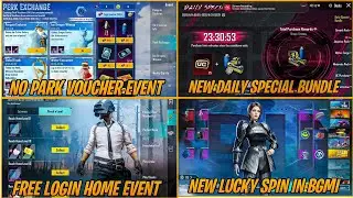 NO PARK VOUCHER EVENT IN BGMI🥲NEW  DAILY SPECIAL BUNDLE EVENT BGMI😍NEW LUCK SPIN IN BGMI🫣