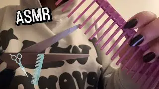 ASMR cutting your hair RP | لعبتي اقص شعرك بس المفاجأه بالاخير👩🏻‍🦲💈
