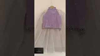 Halter neck top with embroidery work #kids#top and  skirt #fashion #sewing #trending #girlsoutfit