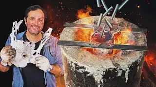 ¡Hicimos una forja casera usando un extintor de incendios!