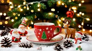 Heavy Snowfall Christmas Street Café ❄️ Cozy Jazz & Fireplace Ambience for Focus, Work & Relaxation