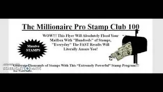 Millionaire Pro Stamp Club 100 with Lyle Alexander Earn 100 Free Forever Postage Stamps