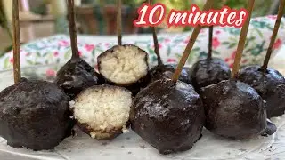 4 ingredients. Homemade coconut balls .very easy .#easy  recipe. Lini shash cook